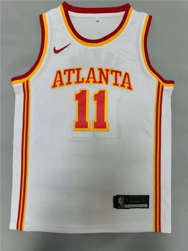 Men Atlanta Hawks #11 Young White 2021 Nike Game NBA Jersey
